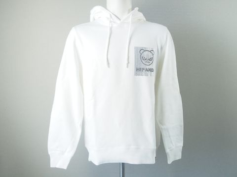 MEN'S RHINESTONE HOODIE SWEAT SHIRT | パーカー | フーディー | ホワイト | メンズ