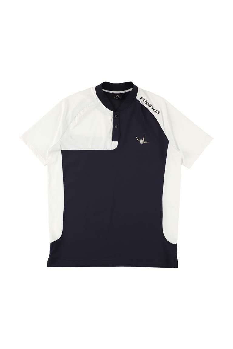 【2026年SS予約商品】BLADE POLO［NAVY］| モックネックシャツ | ネイビー | メンズ | ゴルフウェア