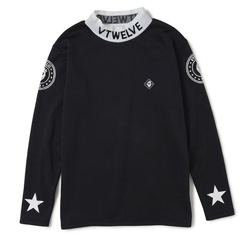LOGO NECK MOCK | モックネックシャツ | ブラック | メンズ | ゴルフウェア