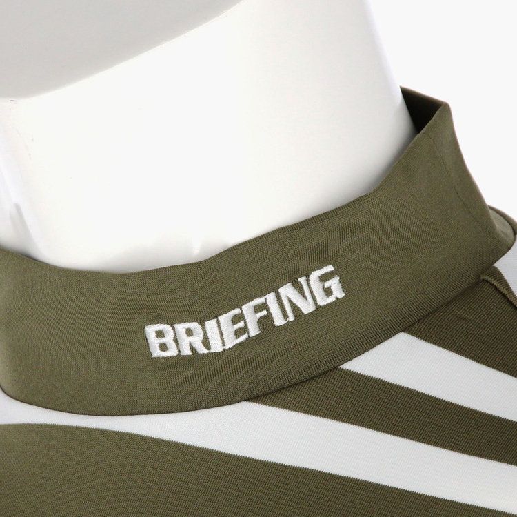 送料無料 通販  STRIPE MENS - GOLF BRIEFING HIGH ハイネックシャツ | NECK メンズウェア