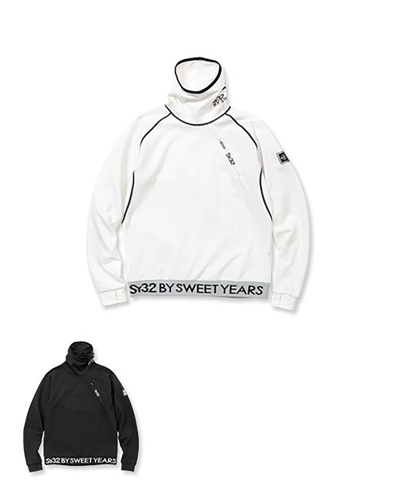 HIGH NECK MESH REVERSE SHIRTS | ハイネック | ホワイト | ブラック | メンズ | ゴルフウェア