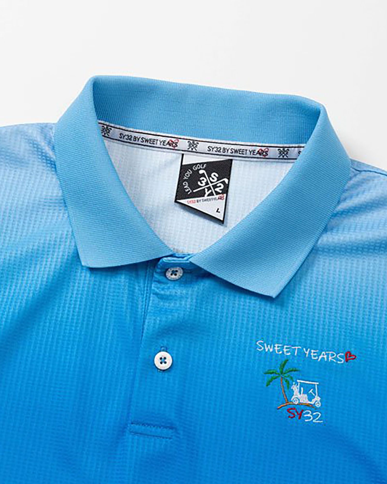 BACK GRAPHIC POLO | ポロシャツ | ブルー | メンズ | ゴルフウェア