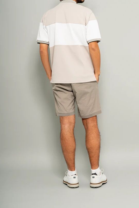 クリナポハポハモックネック S/S | モックネックシャツ | グレーベージュ | メンズ | ゴルフウェア