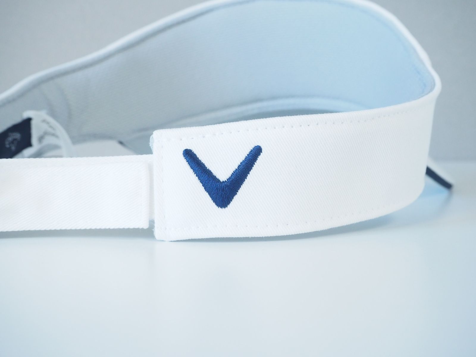 Basic Visor | バイザー | ホワイト×ネイビー | メンズ | ゴルフウェア