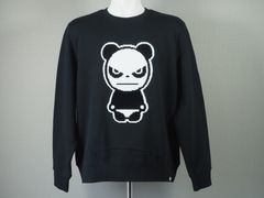 MEN'S SEQUINS BASIC HIPANDA LOGO SWEAT SHIRT | スウェット | トレーナー | ブラック | メンズ
