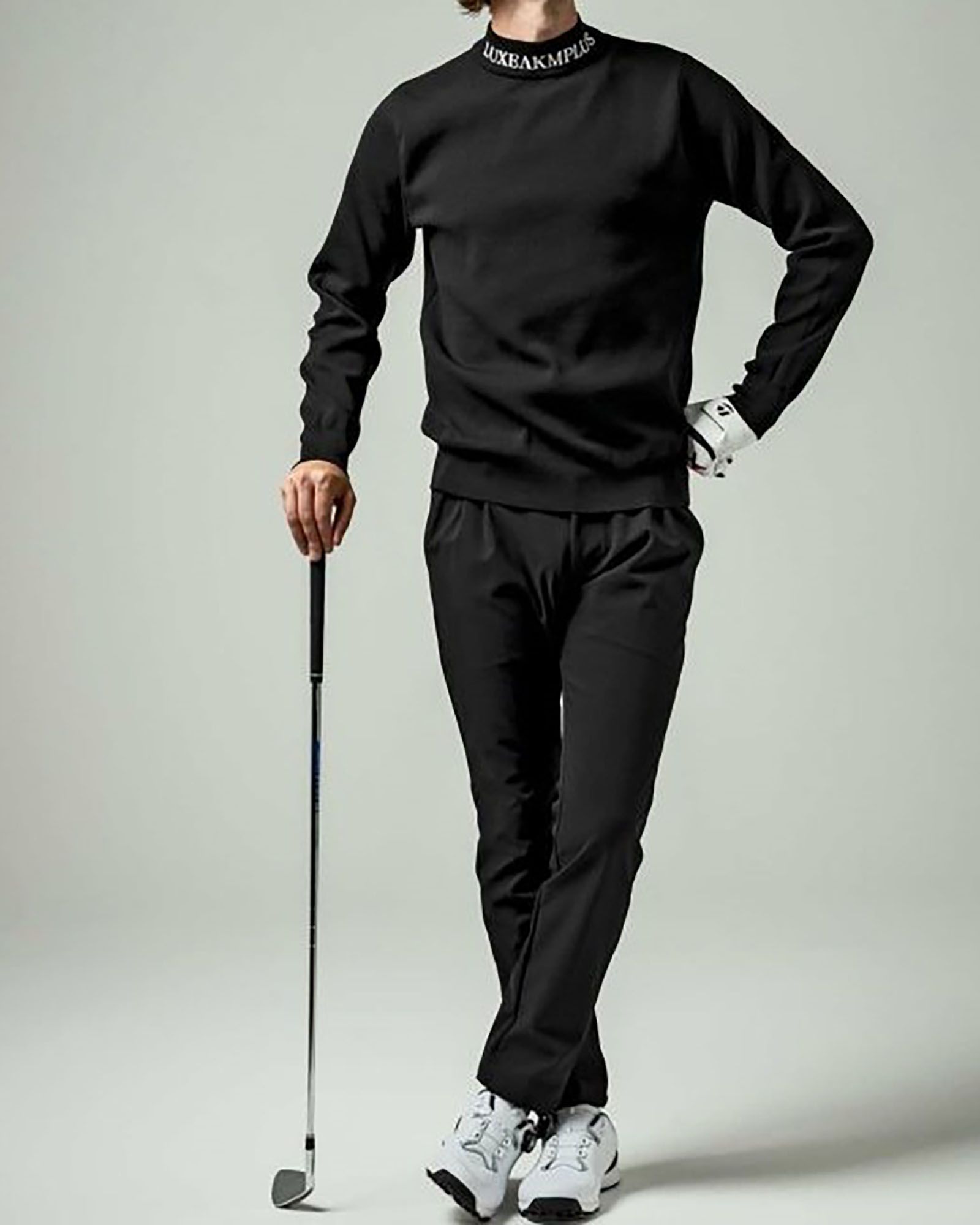 WINDPROOF LOGO SLACKS | 防風サイドロゴスラックスパンツ | ブラック | メンズ | ゴルフウェア