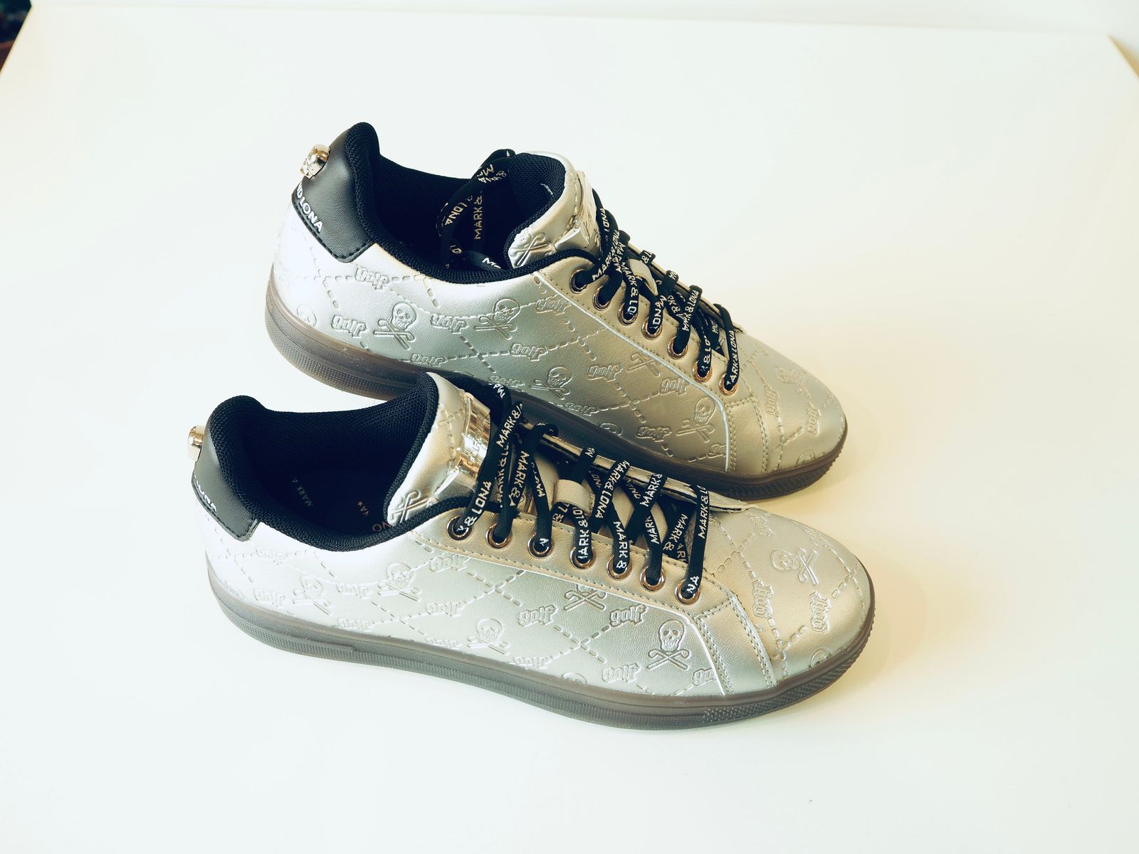 MARK&LONA - Ruler Green Sneaker | ゴルフシューズ | シルバー