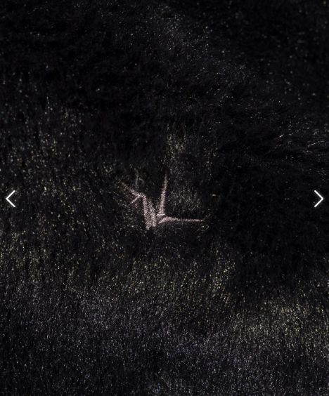 ラインストーンロゴファーブルゾン  | ブルゾン パーカー | ブラック | メンズ