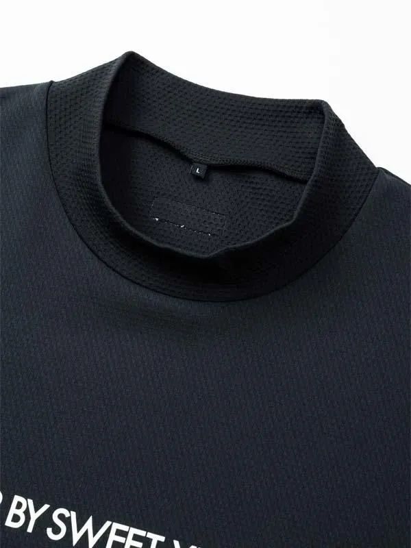 ALPINE DRY L/S MOCK | モックネックシャツ | ブラック | メンズ | ゴルフウェア