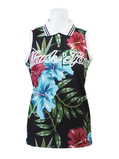 Vibrant Sleeveless Polo | ポロシャツ  | ブラック | レディース | ゴルフウェア