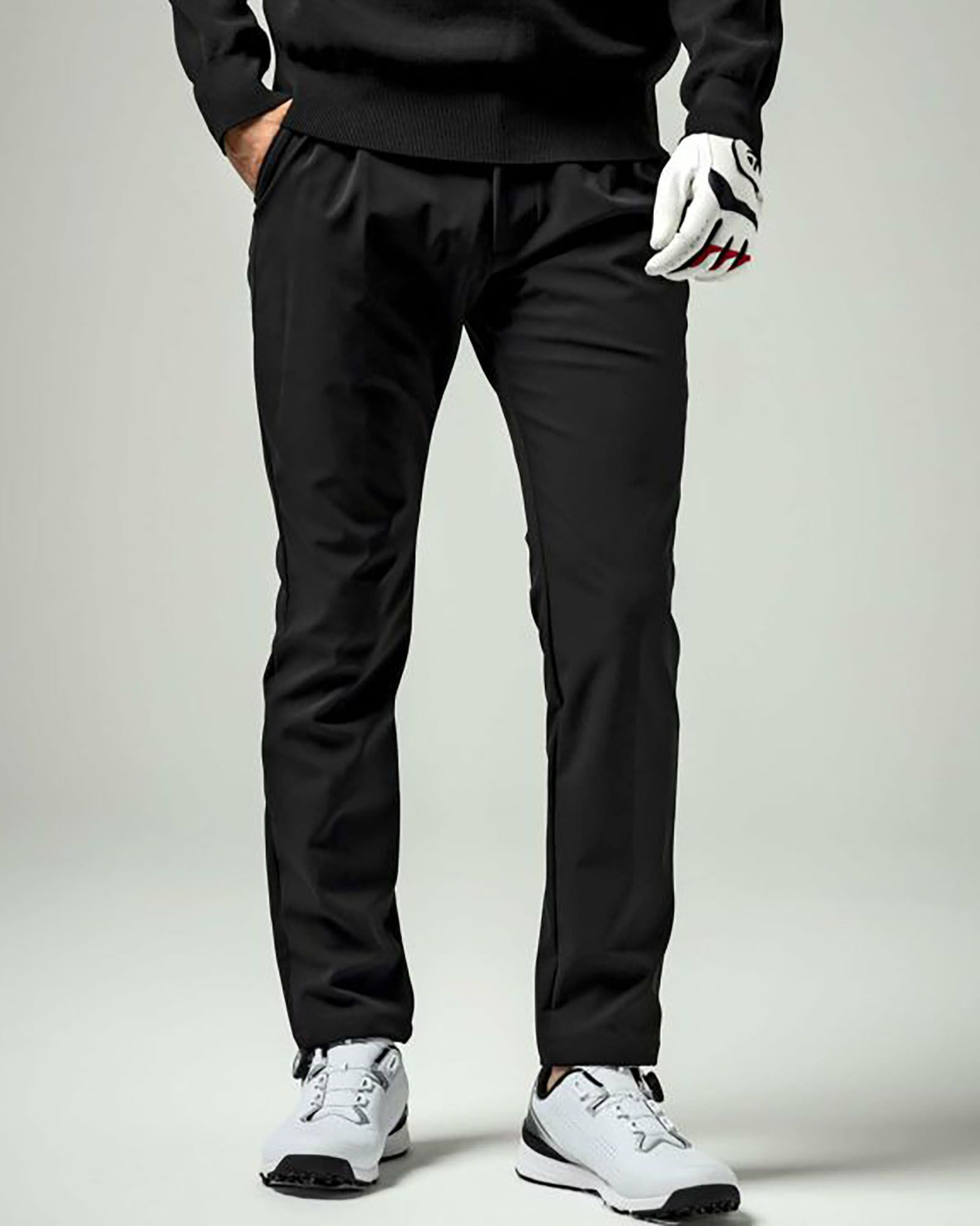 WINDPROOF LOGO SLACKS | 防風サイドロゴスラックスパンツ | ブラック | メンズ | ゴルフウェア