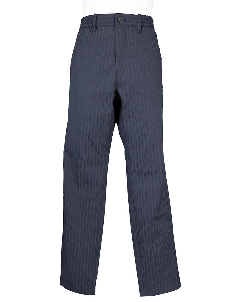 【ストレッチ】ドビーストライプパンツ (MENS) | ロングパンツ | ブラック | メンズ