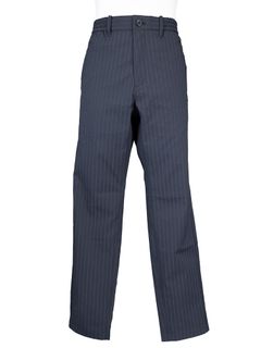 【ストレッチ】ドビーストライプパンツ (MENS) | ロングパンツ | ブラック | メンズ