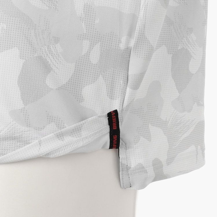MENS CAMOUFLAGE MOCK NECK RELAXED FIT | モックネックTシャツ | ホワイト | メンズ | ゴルフウェア