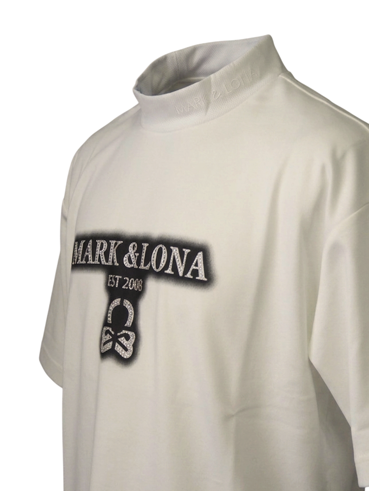 Blur Sign Spectrum Performance Mock | Tシャツ | ホワイト | メンズ | ゴルフウェア
