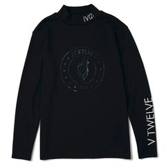 HIDE MOCK | モックネック長袖Tシャツ | ブラック | メンズ | ゴルフウェア