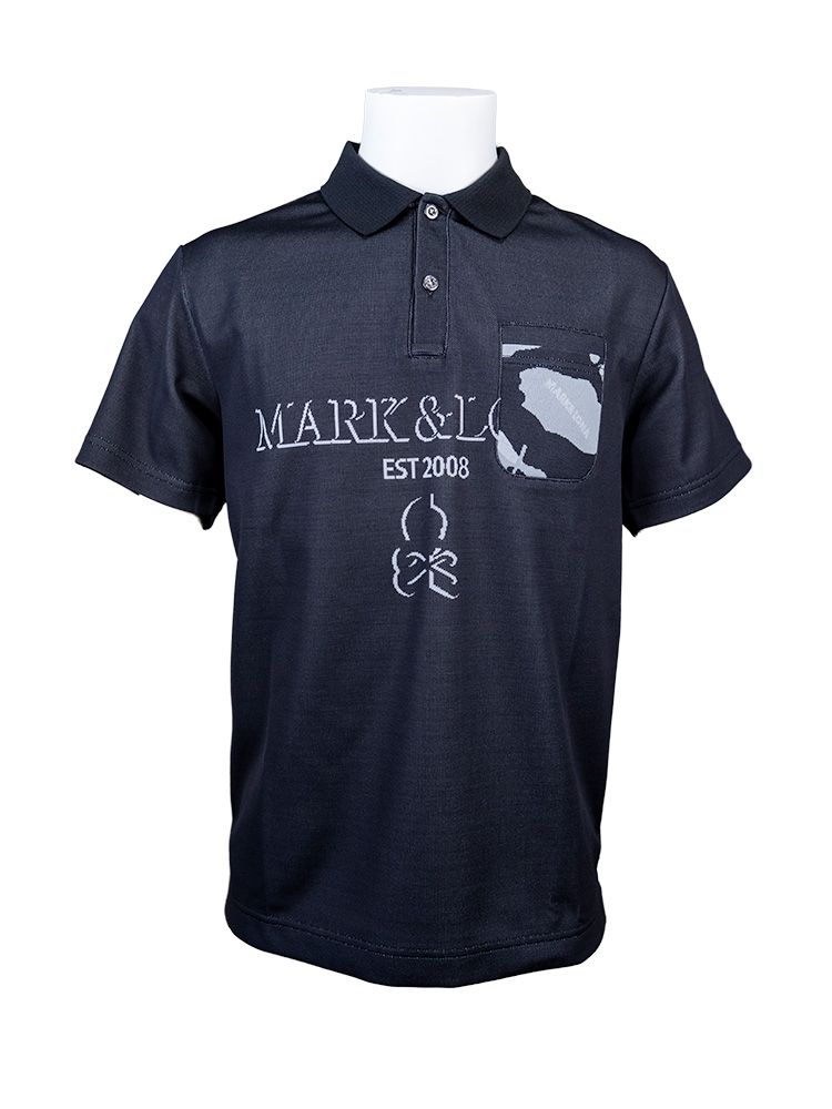 Gauge Camouflage Jacquard | ポロシャツ | ブラック | メンズ | ゴルフウェア | 写真