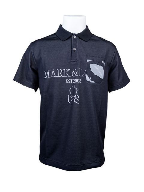 Gauge Camouflage Jacquard | ポロシャツ | ブラック | メンズ | ゴルフウェア | 写真