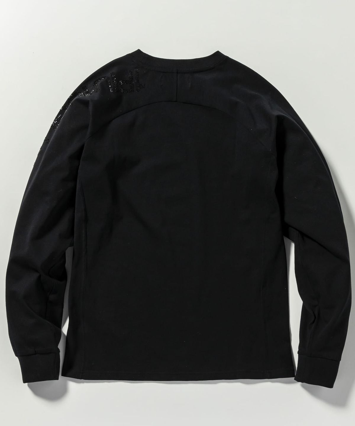 ラインストーンロゴロングT | Tシャツ | ブラック | メンズ