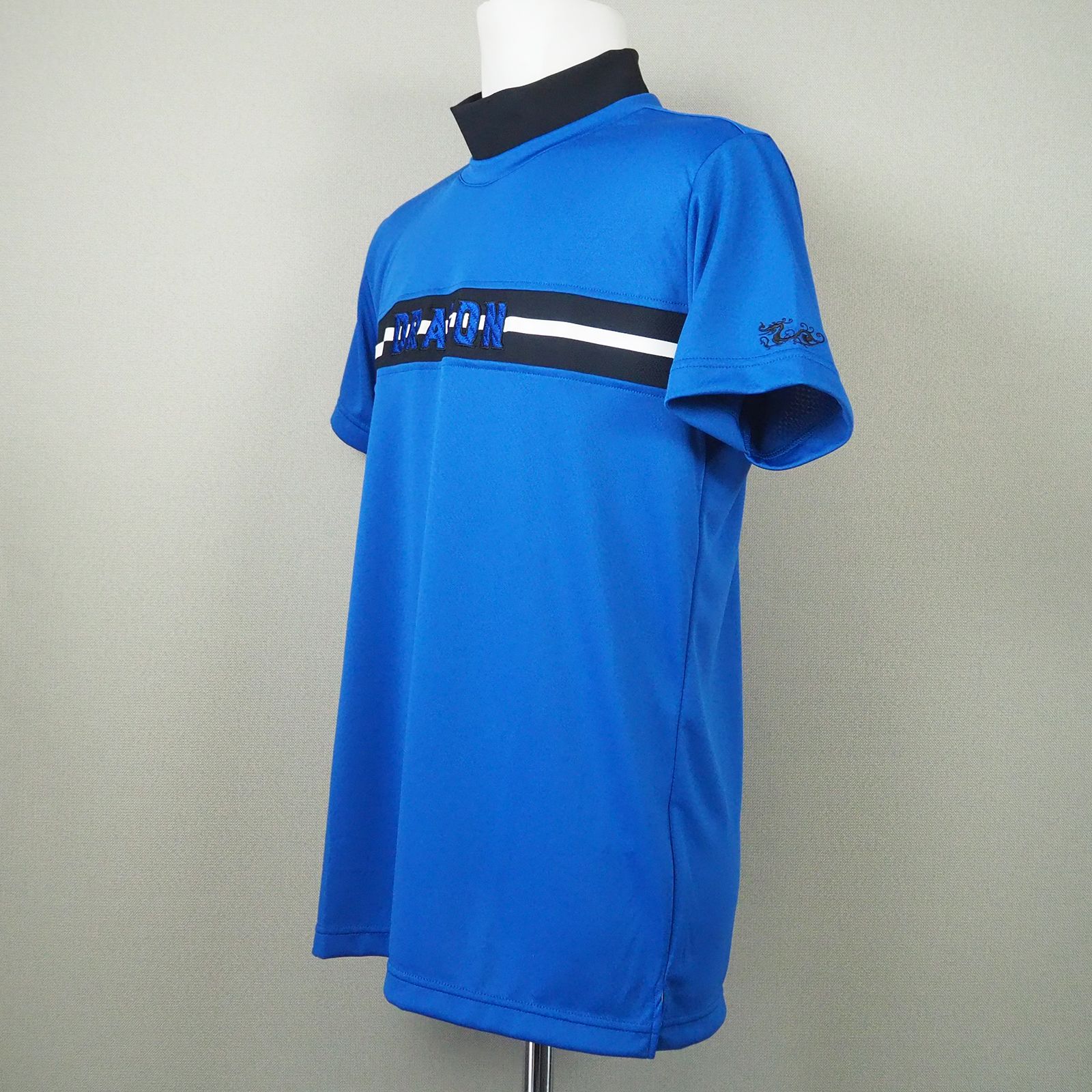 サイドベンチレーションモック | モックネック Tシャツ | ブルー | メンズ | ゴルフウェア