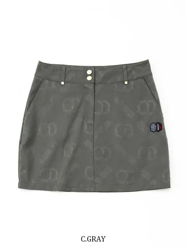 EMBOSS SKIRT | スカート | チャコールグレー | レディース | ゴルフウェア
