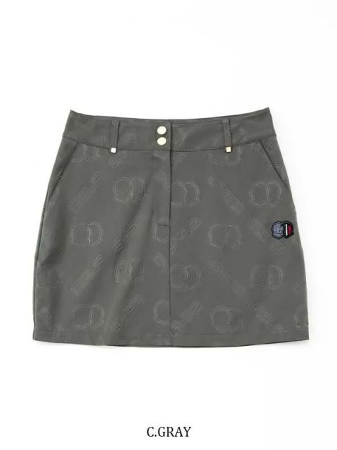 EMBOSS SKIRT | スカート | チャコールグレー | レディース | ゴルフウェア