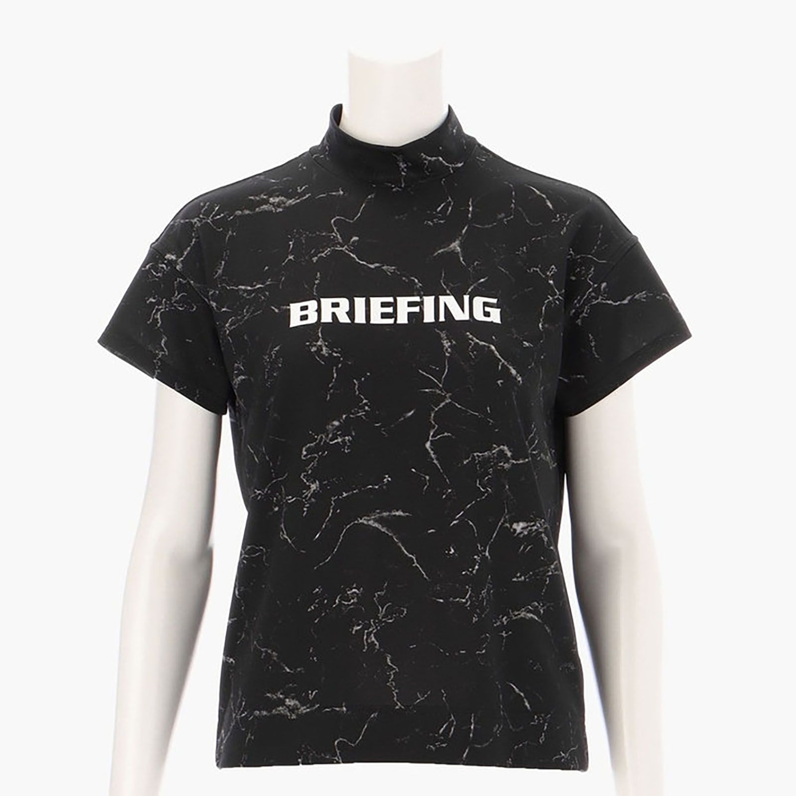 BRIEFING GOLF - WOMENS TIE DYE HIGH NECK RELAXED FIT | モックネック | ブラック | レディース  | ゴルフウェア | VINCITORE GOLF（ヴィンチトーレ ゴルフ）