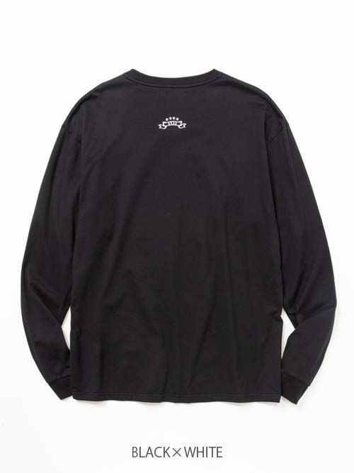 SANS SERIF LOGO L/S TEE | Tシャツ | ブラック×ホワイト | メンズ | ゴルフウェア