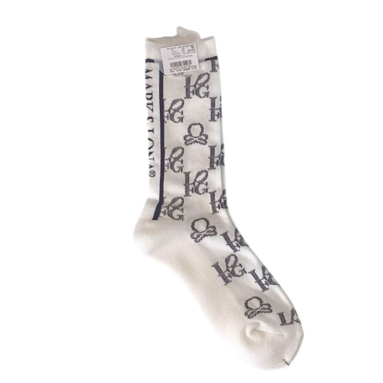 Ever Monogram Socks | ソックス | ホワイト/ブラック | メンズ | ゴルフ