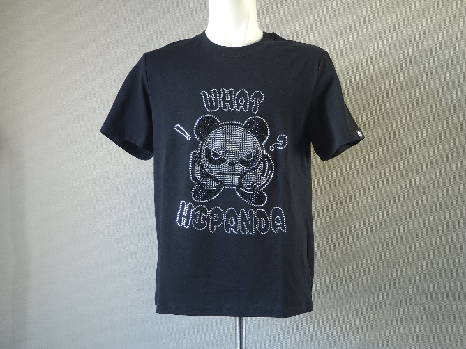 HIPANDA - MEN'S WHAT'S HIPANDA RHINESTONE T-SHIRT | Tシャツ