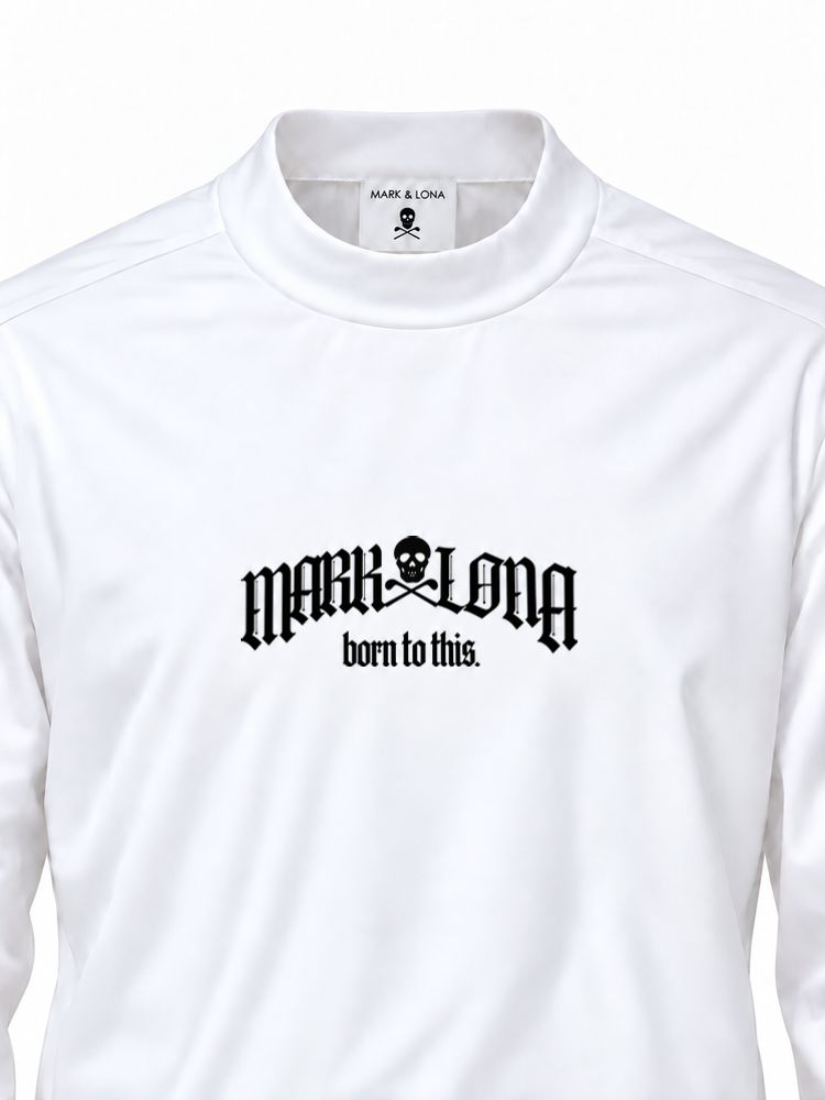 Fraktur Smooth Mock Neck | モックネック | ホワイト | メンズ | ゴルフウェア