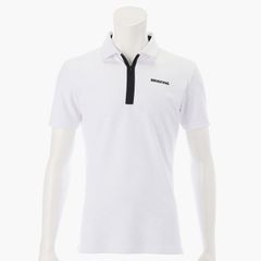SH MENS BIAS LOGO HALF ZIP SHIRT | ポロシャツ | ホワイト | メンズ | ゴルフウェア