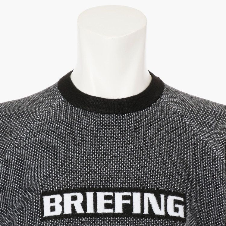 MEN’S BIRDS EYE LOGO CREWNECK KNIT | ニット | ブラック | メンズ | ゴルフウェア