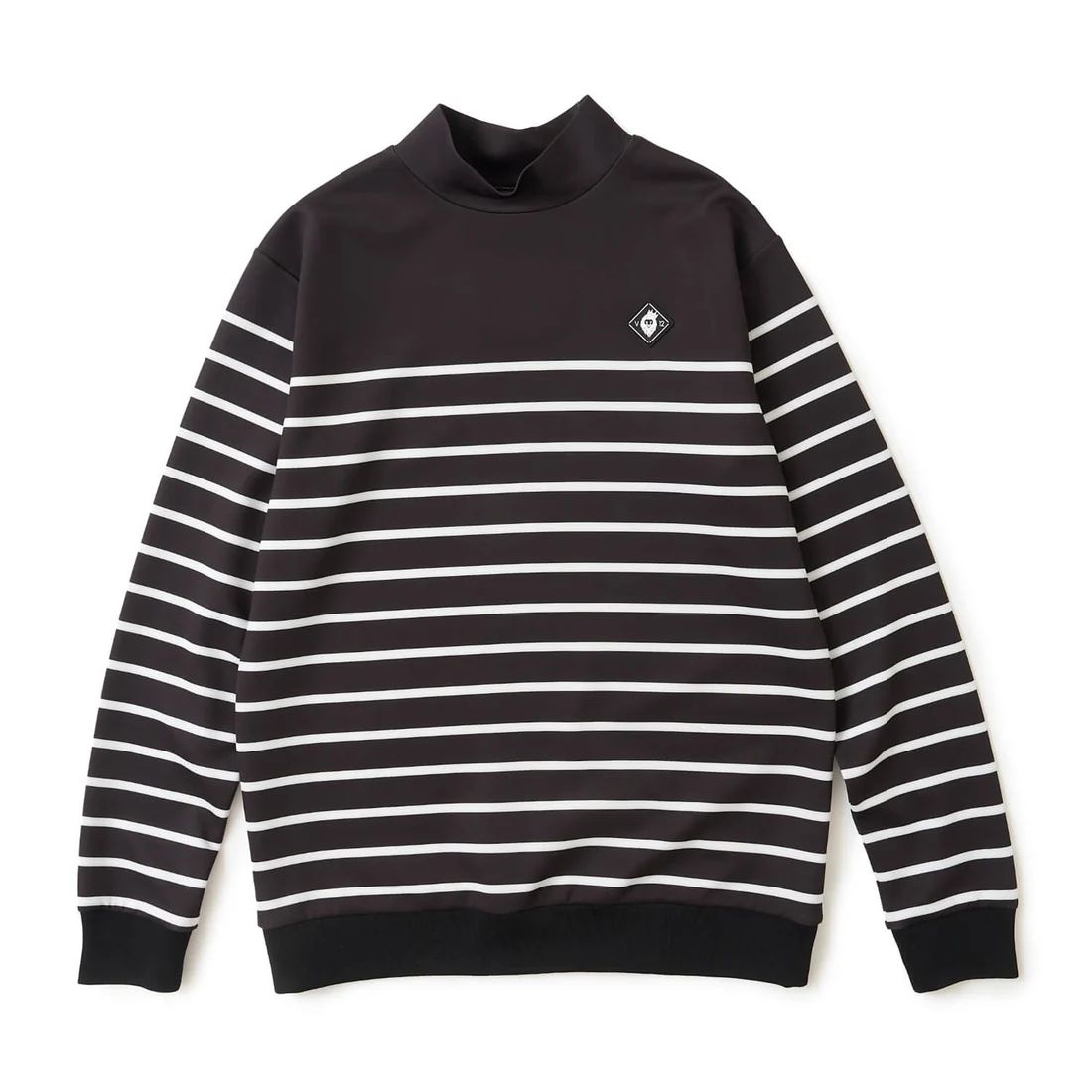 BORDER L/S MOCK | モックネックTシャツ | ブラック | メンズ | ゴルフウェア