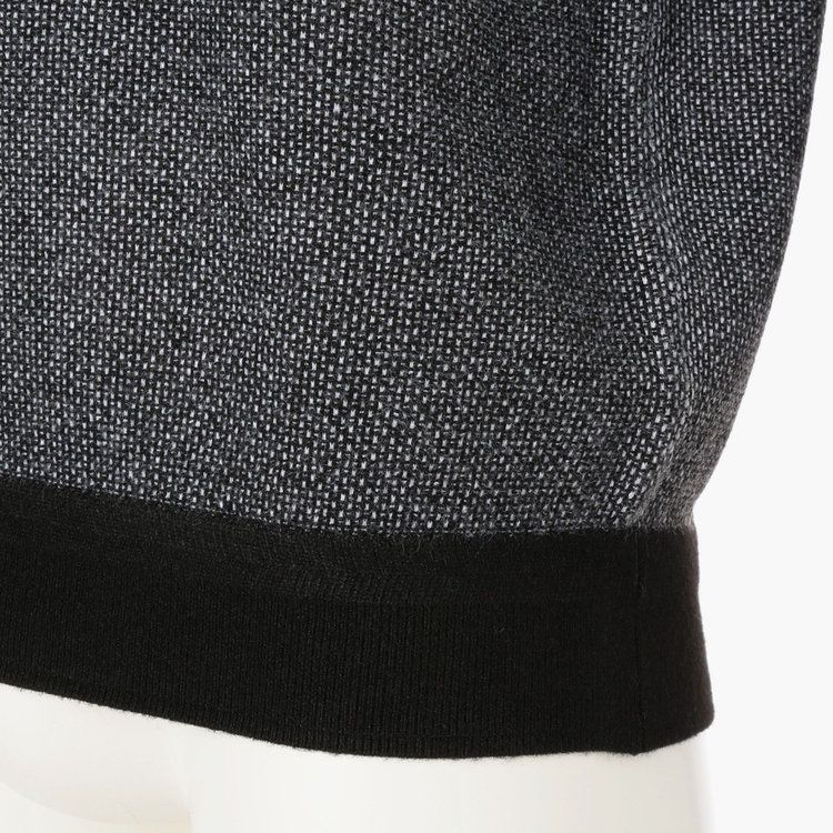 MEN’S BIRDS EYE LOGO CREWNECK KNIT | ニット | ブラック | メンズ | ゴルフウェア