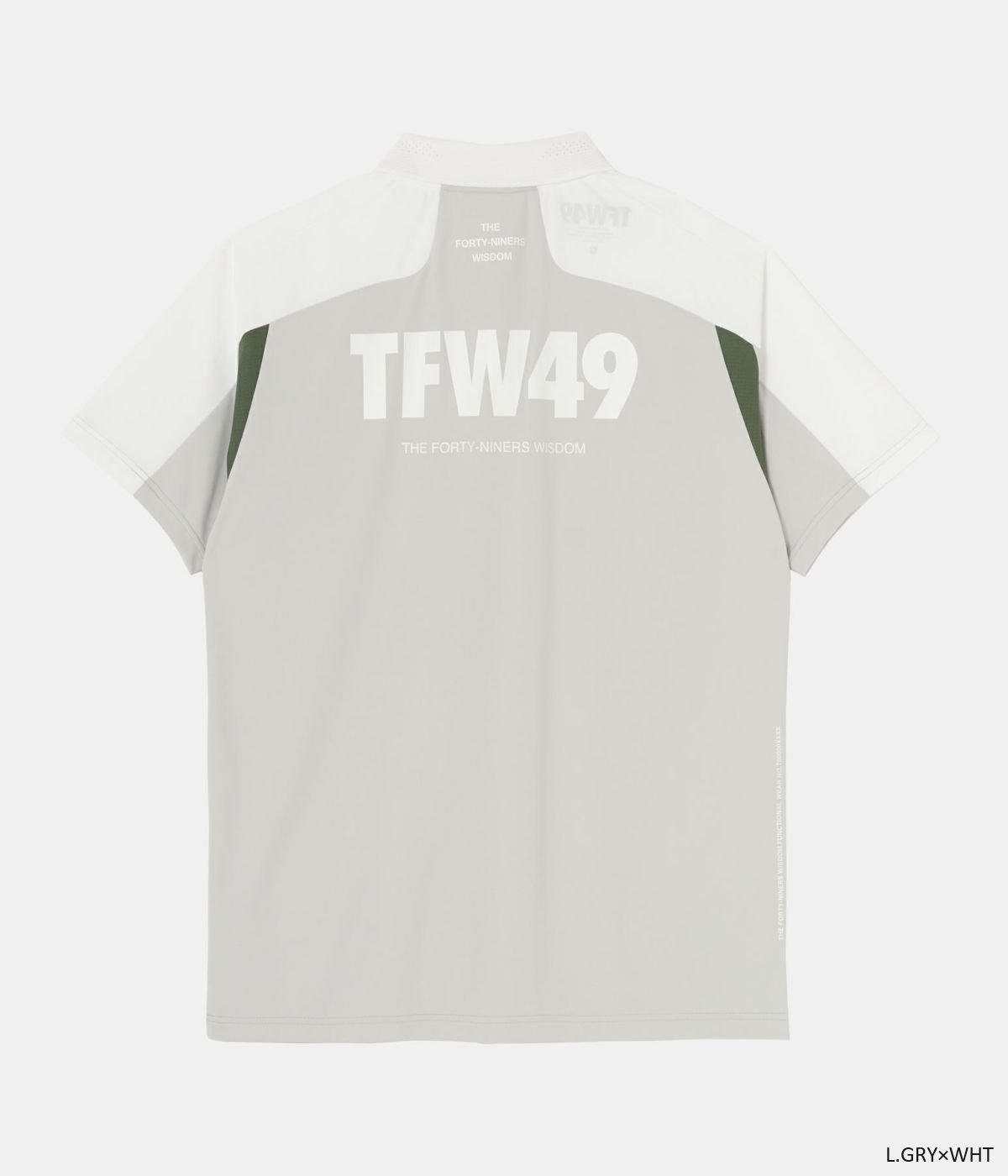 SIDE MESH POLO | ポロシャツ | ライトグレー×ホワイト | メンズ | ゴルフウェア