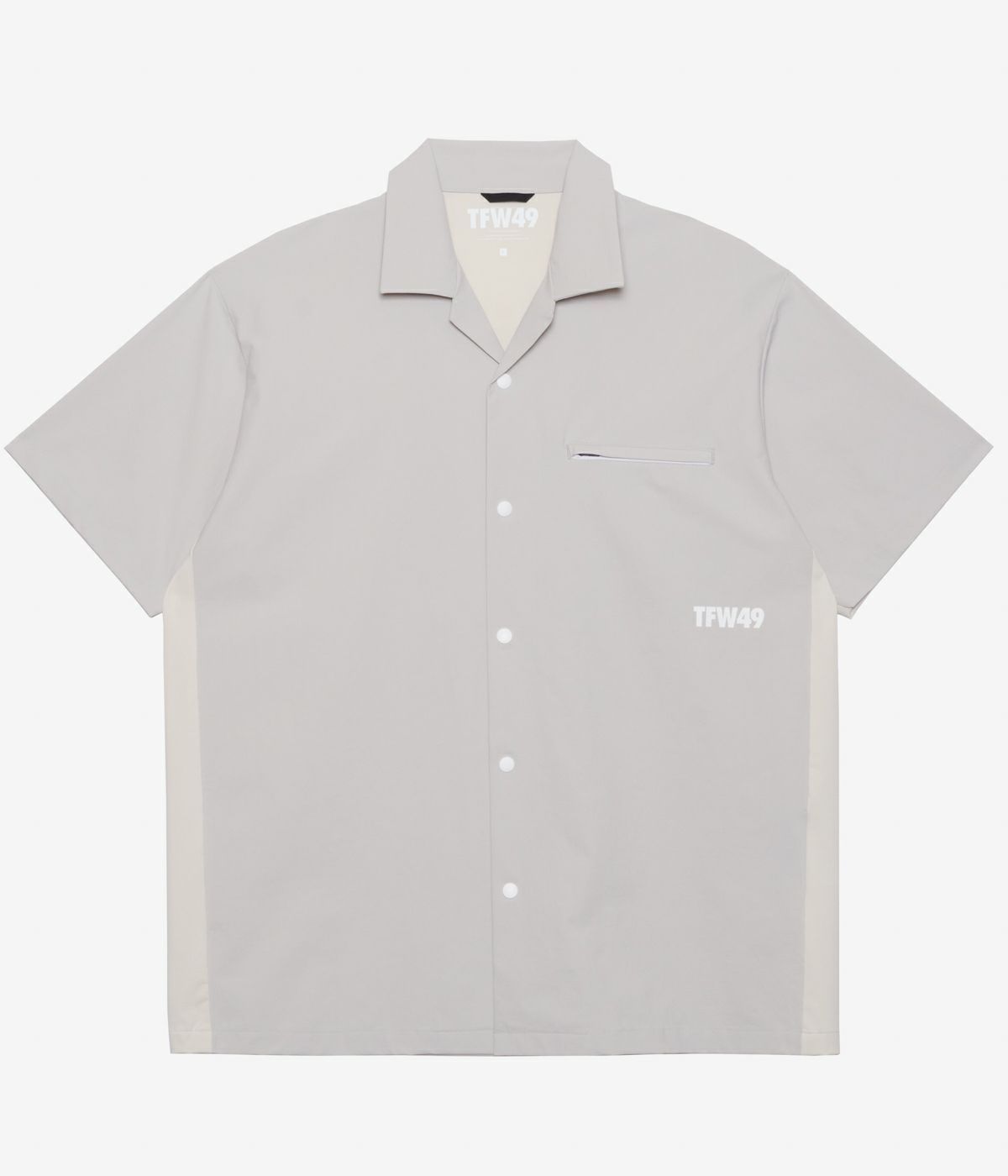 CONBINATION OPEN COLLAR SHIRT | ポロシャツ | ライトグレー×アイボリー | メンズ | ゴルフウェア