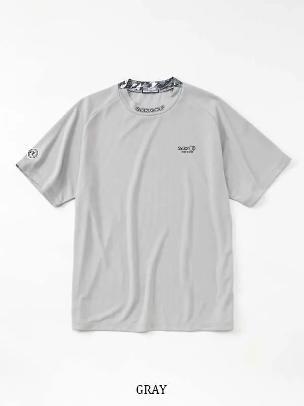 GRAPHIC POINT MOCK | モックネック | グレー | メンズ | ゴルフウェア