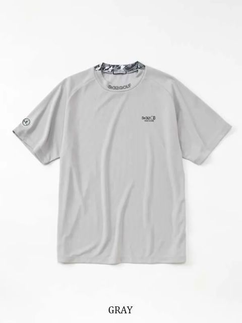 GRAPHIC POINT MOCK | モックネック | グレー | メンズ | ゴルフウェア