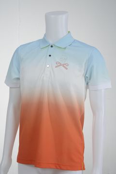 Gradation polo | グラデーション ポロ | 半袖 シャツ | メンズ ゴルフウェア | ORANGE オレンジ