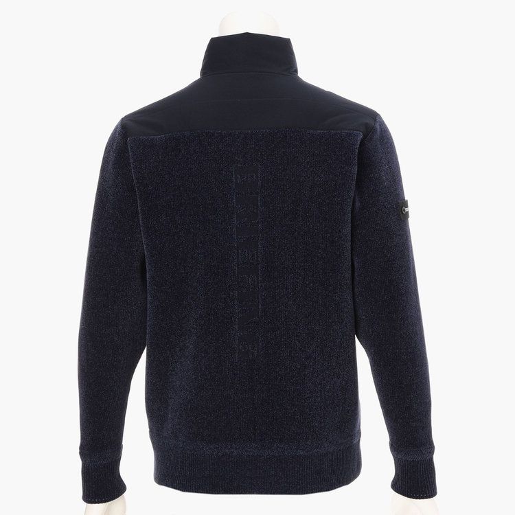 MEN'S WINDBLOCK MOLE YARN KNIT BLOUSON | ブルゾン | ネイビー | メンズ | ゴルフウェア