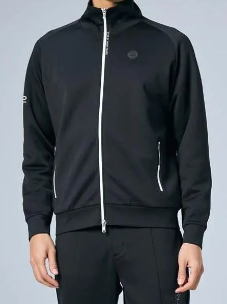 DOUBLE KNIT EMBOSS TRUCK JK | ブルゾン | ブラック | メンズ | ゴルフウェア