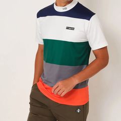 BORDER MOCK | モックネック Tシャツ | ホワイト | メンズ | ゴルフウェア
