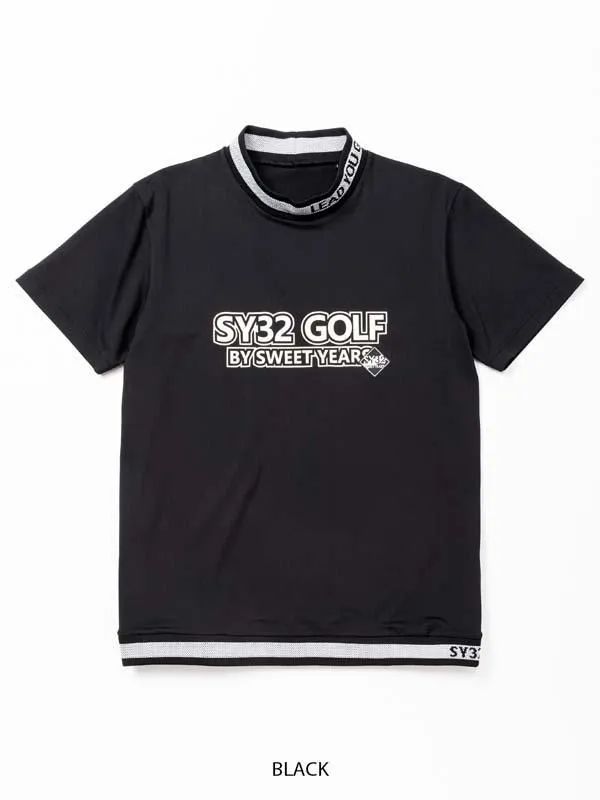SY32 by SWEET YEARS - LIGHT STRETCH LOGO MOCK | モックネック