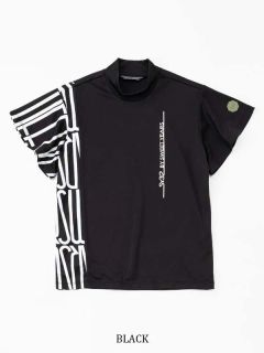 SIDE GRAPHIC MOCK | モックネック | ブラック | レディース | ゴルフウェア