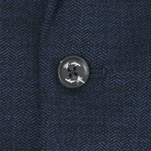 ヘリンボーン ジャガード ジャージジャケット | ネイビー | メンズ