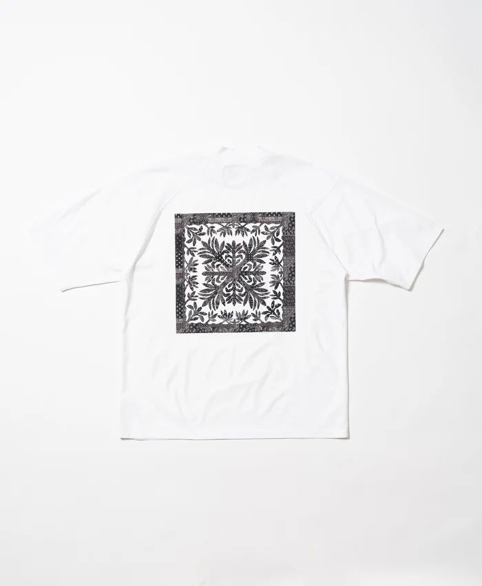 サーフモックネック S/S(TI LEAF Paisley) | モックネックシャツ | ホワイト | メンズ | ゴルフウェア