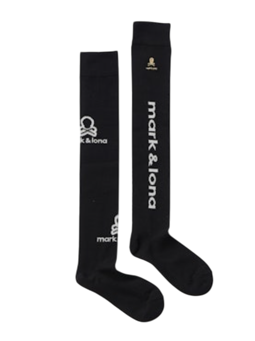 Vertical Tone Asymmetry Socks | オーバーニーソックス | ブラック | レディース | ゴルフ