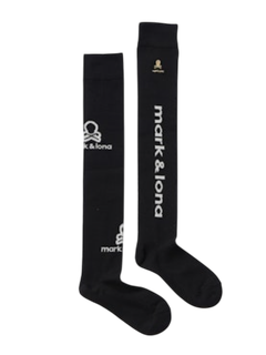 Vertical Tone Asymmetry Socks | オーバーニーソックス | ブラック | レディース | ゴルフ