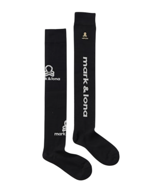 Vertical Tone Asymmetry Socks | オーバーニーソックス | ブラック | レディース | ゴルフ